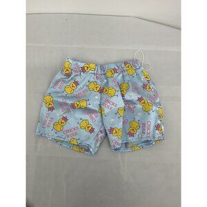 Build A Bear Blue Chicks Rule Shorts With Elastic Waistband For Plush Animals